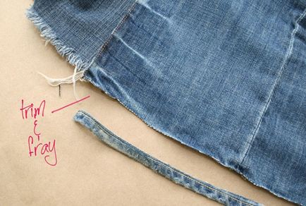 Как да си направим пола от дънки