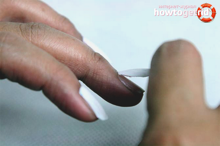 Как да лепило ноктите без лепило