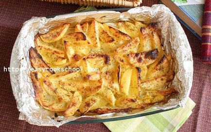 Картофи с майонеза сирене фурна Картофи с майонеза сирене фурна