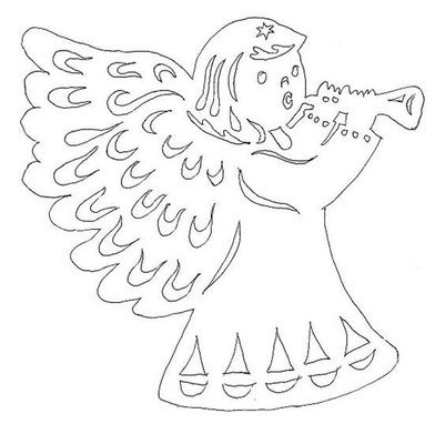 Ангелите на хартия бяла - 8 опции (описание и шаблони), кутия с идеи и семинари