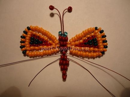 Butterfly от мъниста (мъниста стъпка Master-клас по стъпка снимки) Butterfly топчета