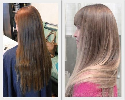 Честите акценти върху тъмни снимки косата преди и след процедурата, видео майсторски класове