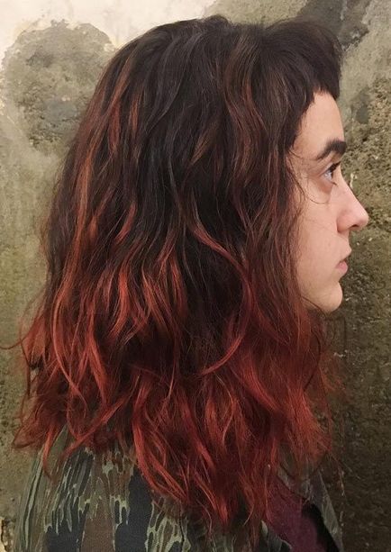 Цвят на косата Махагон - как да рисувам и оцветяване 20 идеи