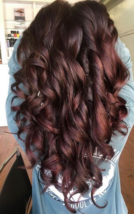 Цвят на косата Махагон - как да рисувам и оцветяване 20 идеи