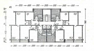 Къща лодки (серия 1-X-600), типични варианти на оформление 600 серия