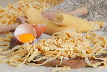 Домашно приготвени спагети - рецепта със снимки