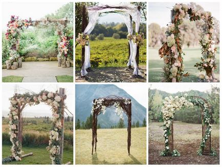 Гирлянди от цветя за сватба, един прост начин да направят празника специална атмосфера на колоната