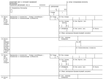 митническа декларация