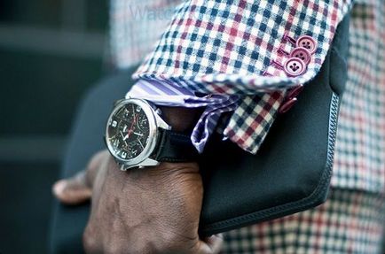 Как да нося часовник десен етикет и съветите на стилистите - лилави токчета