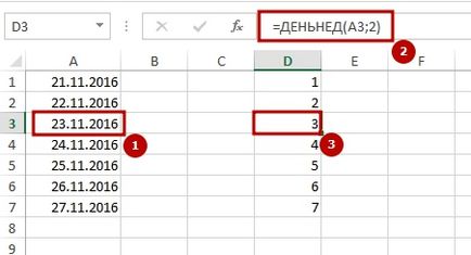 Как да се определи ден от седмицата, за да се отличат по дата, ясно се отличи