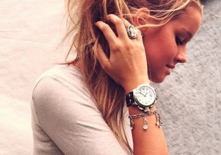 Как да носите часовника си на човека, или момичето, снимки