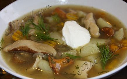 Как да готвя картофи супа с гъби