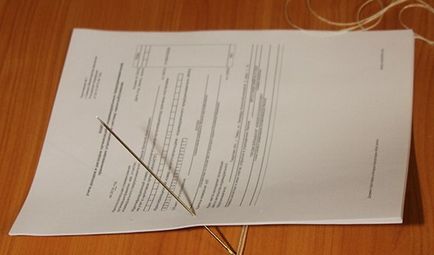 Как да се зашие документи конци инструкции, правила и наредби, снимки