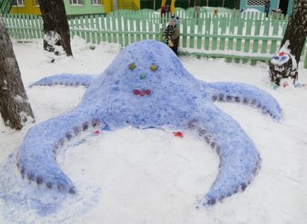 Как да си направим фигури от снега с ръце за детска градина