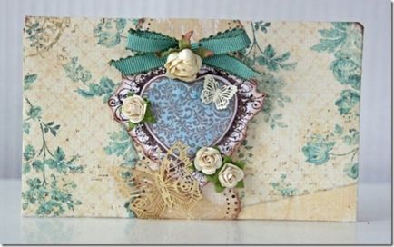 Как да си направим картичка - Scrapbooking идеи (лист от картон) Как да си направим картичка - Scrapbooking идеи