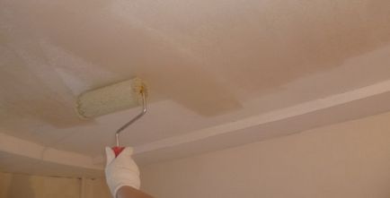 Като боя на водна основа, за да се пребоядиса правото на тавана, отколкото може да се боядисва и, видео и снимки