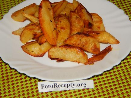 Картофени клинове с чесън във фурната как да се готвя - стъпка по стъпка рецепти със снимки у дома