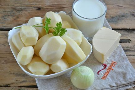 Картофи със сос - бешамел - стъпка по стъпка рецепта със снимки на