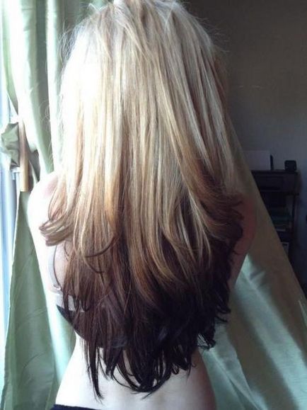 Оцветяване на косата къса коса (снимка)