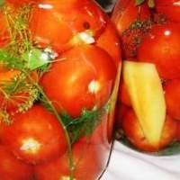 Домати консервирани, домати - (повече от 16 рецепти) със снимки на