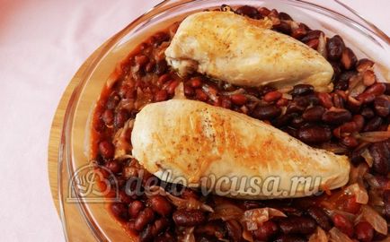 Пиле със стъпка боб рецепта по стъпка (18 снимки)