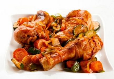 Пиле със зеленчуци в multivarka рецепти със снимки, на калории