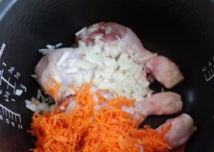 Пиле със зеленчуци в multivarka рецепти със снимки, на калории