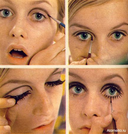 Грим Twiggy собствените си ръце