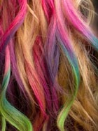 Майсторски клас как да използвате цветни моливи лента косата прически и грижа за косата