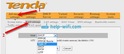 Създаване на рутера TENDA N3 - свързване в интернет, създаден Wi-fі и парола (свързване) Създаване на рутера TENDA N3 - свързване в интернет, създаден Wi-fі и парола