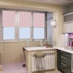 Една малка кухня с балкон възможности за дизайн