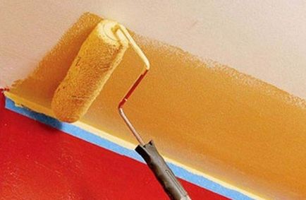 Paint на тавана с ръцете си основните правила