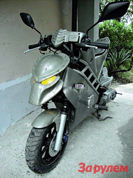 Превърнете скутер в мотоциклет с ръцете си - резултат от (снимки)