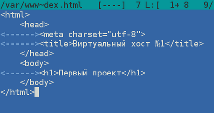 Ние работим с виртуални хостове (срещу допълнително уеб--vhosts конф) Ние работим с виртуални хостове