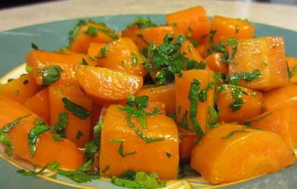 Рецепти задушени моркови и нейните ястия, тайни и съставки избор