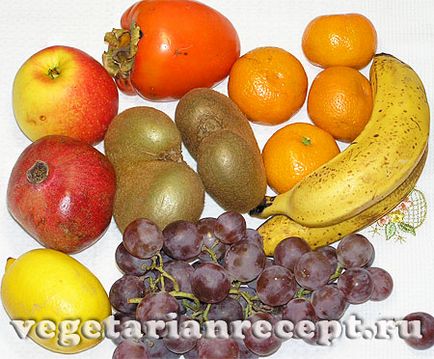 Салата рецепта на плодове - как да се направи плодова салата