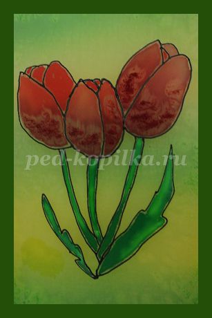 етапи Рисуване батик Starter (батик) Рисуване етапи батик за начинаещи