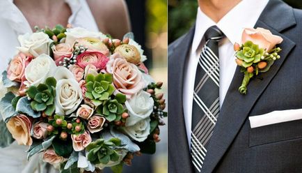 Тайните на сватба цветя бутониерата за младоженеца