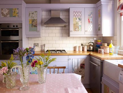 Люляк кухненски пресни фотографски примери за мебели и интериорен дизайн
