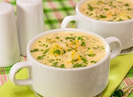Сирене супа - сирене супа рецепти - как да се готви супа сирене