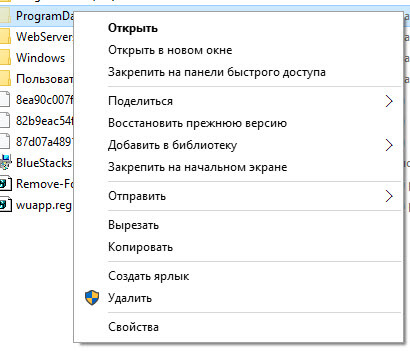 Скрити папки в Windows 10, тунинг прозорци и Linux сървъри (скрита папка в Windows 10) Скрити папки в Windows 10, конфигурацията на сървъра, прозорци и Linux