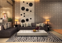 Съвременните снимка тапети дизайнерски апартаменти през 2017 г., идеята за стаята, стила в интериора и видове, както