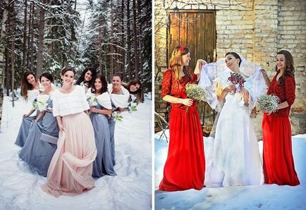 Сватба през зимата - идеи за необичайно красива зимна фотосесия