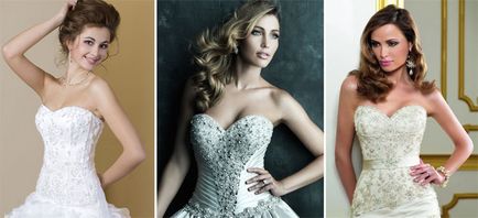 Сватбена рокля с камъни популярни модели и аксесоари, фото и видео
