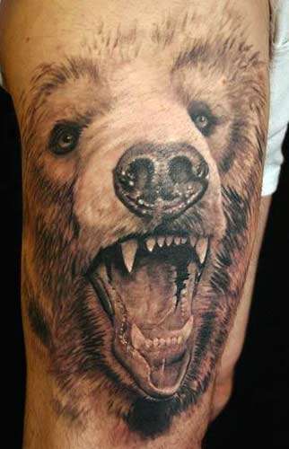 Татуировка мечка, мечка усмивка значение татуировка 22 снимка