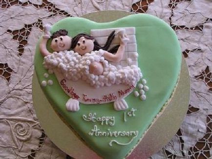 1 сватбена торта за една година, тъй като може да бъде името на тази годишнина