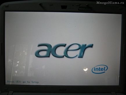 Инсталиране на Windows 7 (нето) на лаптоп Acer Aspire 5720 грам (Aspire) Инсталиране на Windows 7 (нето) на лаптоп ACER ASPIRE 5720 гр