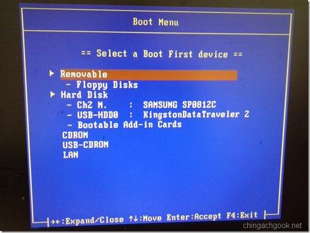 Bootable флаш устройство с дос