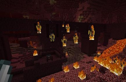 Прелива се в огнено кълбо враговете огнено кълбо в Minecraft