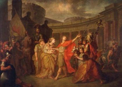 Hector - liderul forțelor troian în războiul împotriva aheilor, a fost ucis  de Ahile, zeii antici și